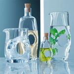 lsa signature void oil vinegar bottle with cork stopper lifestyle