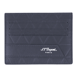 This S.T. Dupont Firehead Blue Soft Leather 6CC Card Holder is made with soft leather with the brand name in silver lettering.