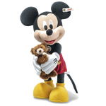 This the 100th Anniversary Disney Mickey Mouse with Teddy Bear made by Steiff.