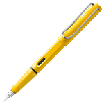 The LAMY yellow fountain pen in the Safari collection.