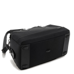 tumi black harrison port weekend duffel bag base