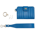 wolf 1834 blue mimi credit card holder with wristlet detached