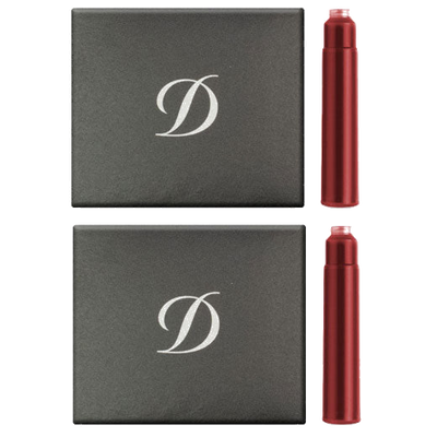 s t dupont paris red ink cartridges