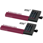 Montblanc burgundy red ink cartridges.
