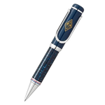 Montblanc's Great Characters The Great Gatsby Ballpoint Pen, Special Edition is made out of precious resin with a dark blue exterior and polished palladium trims.