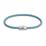 montblanc steel 3 rings smoky blue bracelet