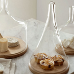 lsa signature cloche tall dome with oak base lifestyle 2