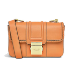 This Radley Hanley Close Apricot Mini Flap Over Bag has woven detailing along the edge of the flap to add texture.