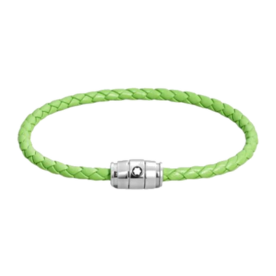 montblanc steel 3 rings lime bracelet