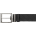 montblanc extreme 3 0 black rectangular pin buckle belt textured side