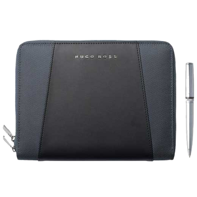 boss a5 conference folder keystone and gear ballpoint pen set 1