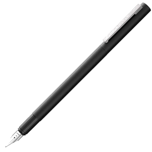 LAMY matt black fountain pen cp 1 with silver clip.