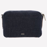 Cotton Anett Navy Cross Body Bag with Double ‘B’ Monogram