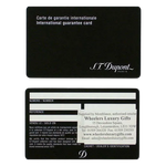 Every S.T. Dupont Slim 7 lighter comes with its own completed International warranty booklet.