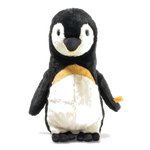 This Steiff Nala the Soft Plush Penguin, 34 cm is made out of soft plush with a synthetic filling that creates a fluffy and cuddly finish.