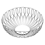 This is the Georg Jensen Stainless Steel Small Alfredo Bread Basket.