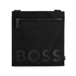 This BOSS logo envelope bag comes in a gunmetal zip finish with one main compartment.