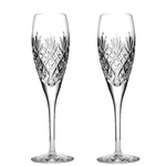 These Edinburgh 2 x 18cl Champagne Flutes have been designed by Royal Scot Crystal.