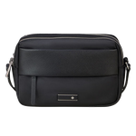 Samsonite's Zalia 3.0 Black Shoulder Bag has two main zip compartments with a front and rear zip pocket.