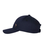 The Navy Blue Cotton Cap with Zebra Logo by Paul Smith.