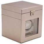 wolf rose gold palermo watch winder with jewellery storage side
