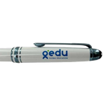 Glacier Ballpoint Pen Cap Engraving with Company Logo 'Gedu' was a bespoke order for Gedu, Global Education.