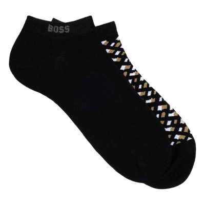 boss 50524521 001 monogram black trainer socks