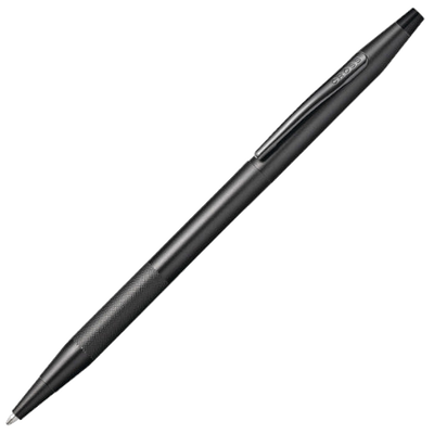 cross black micro knurl black classic century ballpoint pen