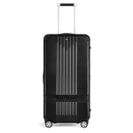 This Montblanc #MY4810 Black Trunk Case is made out of polycarbonate with black leather trims for a sleek finish.