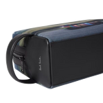 The Paul Smith signature is embossed in silver foil on the side of the Pixelated Mini Recycled Polyester Wash Bag.