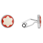 These Orange Heritage Rouge et Noir Cufflinks are made by Montblanc.