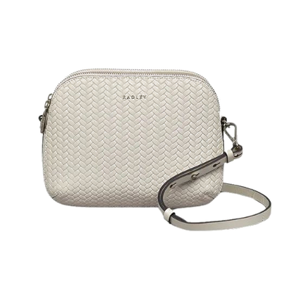 radley dukes place weave chalk crossbody
