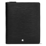 This Meisterstück 4810 Notebook Holder Set Black Leather is by Montblanc.