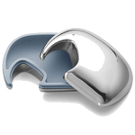 Georg Jensen's Elephant Keepsake Box in Blue is made with stainless steel.