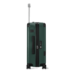 This #MY4810 Cabin Trolley Case in British Green By Montblanc comes with pull out handle
