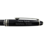 Two line pen cap engraving for Solutions Driven.