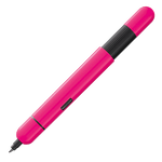 LAMY's Pico Neon Pink Ballpoint Pen Set comes with a slip leather case in black.