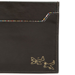 This Paul Smith Green Foil Embossed Pull Out 3CC Wallet features special embossing internally.