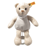 This is Noah the Music Box Teddy Bear, made by Steiff.