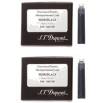 S.T. Dupont Black Fountain Pen Ink Cartridges.
