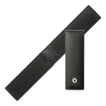 Inside view of the black pen case that holds two pens.