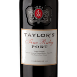 The label on the front of the Fine Ruby Port 75cl Bottle.