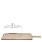 LSA International's Standard Dine Cheese Dome with Oak Board is perfect for cheese and biscuits.