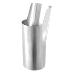 The Georg Jensen stainless steel tall vase.