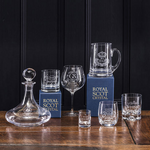 royal scot crystal barrel whisky engraved tumblers lifestyle