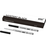 Montblanc broad mystery black ballpoint refill.