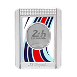 This S. T. Dupont 24H du Mans White & Chrome Cigar Cutter Stand features the 24hr logo on the blade with the lucky number 8 on the reverse.