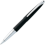 The Cross ATX Basalt Black rollerball pen.