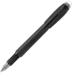 montblanc black cosmos starwalker metal fountain pen