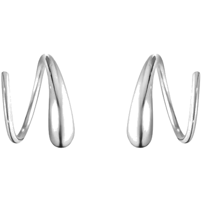 georg jensen silver mercy spiral earrings